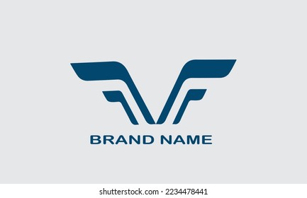 Diseño y plantilla de logotipo V creativo moderno. Icono V con base en Monograma y Letras en vector