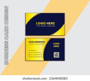 Moderno Vector creativo y diseño de tarjetas de visita Golden Clean