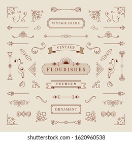 Modern creative and vintage elements design