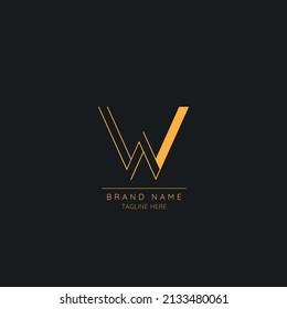 Diseño de logotipo W moderno y creativo, Icono vectorial basado en Minimal Luxury.