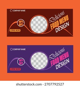 vetor de design de banner web criativo moderno