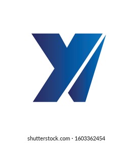 Modern creative X letter logo emblem