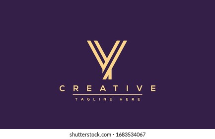 Modern creative Y Logo Design and template. Y YY icon initials based Monogram and Letters in vector.