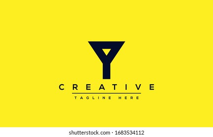 Modernes, kreatives Y Logo-Design und Vorlage. YY YY Icon Initialen basierend auf Monogram und Letters in Vektorillustration.