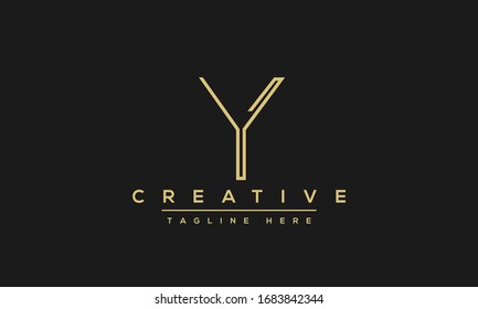 Modern creative Y Logo Design and template. Y YY icon initials based Monogram and Letters in vector.