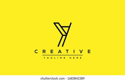 Modern creative Y Logo Design and template. Y YY icon initials based Monogram and Letters in vector.