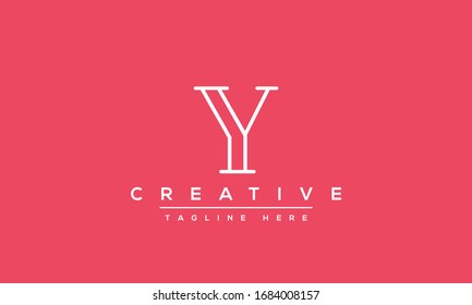 Modern creative Y Logo Design and template. Y YY icon initials based Monogram and Letters in vector.