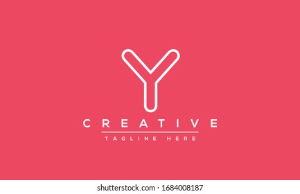 Modern creative Y Logo Design and template. Y YY icon initials based Monogram and Letters in vector.