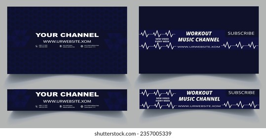 
Modern and Creative Youtube  Channel Horizontal Banner for Graphic Designer.