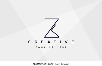 Modern creative Z Logo Design and template. Z ZZ icon initials based Monogram and Letters in vector.
