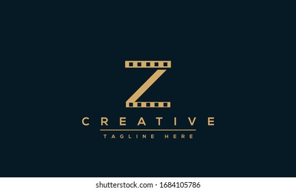Diseño moderno y creativo del logotipo Z y plantilla. Icono Z ZZ iniciales basados en Monograma y Letras en vector.