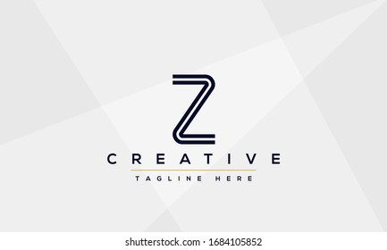 Modern creative Z Logo Design and template. Z ZZ icon initials based Monogram and Letters in vector.