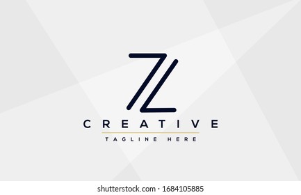 Modern creative Z Logo Design and template. Z ZZ icon initials based Monogram and Letters in vector.