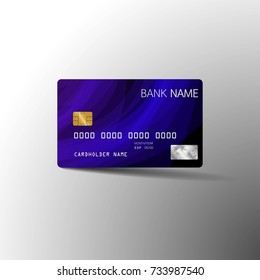 Modern credit card set template design. With inspiration from the abstract. Vector illustration.Glossy plastic style.