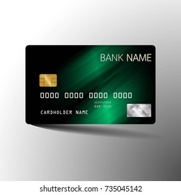 Modern credit card set template design. With inspiration from the abstract. Vector illustration.Glossy plastic style.
