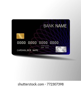 
Modern credit card template design. With inspiration from the abstract. Vector illustration.Glossy plastic style.