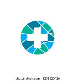modern cross medical logo design inspirations 