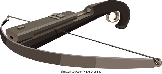 
Modern Crossbow. Not Charged Isolated