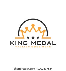 diseño del logotipo del rey de la corona