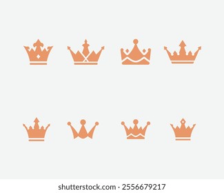 Modern Crown King Logo symbol