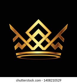Modern Crown Logo Royal King Queen abstract Logo. Vector illustration.