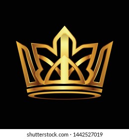 Modern Crown Logo Royal King Queen abstract Logo. Vector illustration.