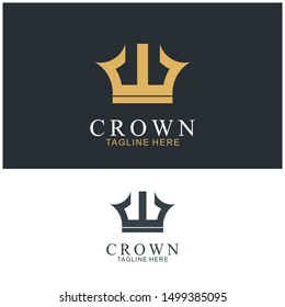 Modern Crown Logo Template Crown Icon Stock Vector (Royalty Free ...