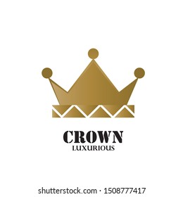 Modern Crown Logo Template. Crown icon Luxury Design Vector
