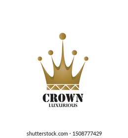Modern Crown Logo Template. Crown icon Luxury Design Vector
