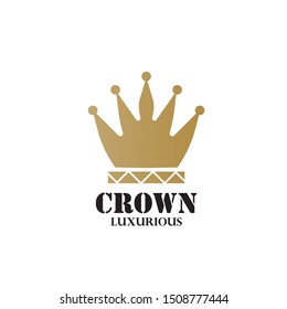 Modern Crown Logo Template. Crown icon Luxury Design Vector
