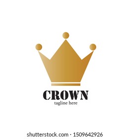 Modern Crown Logo Template. Crown icon Luxury Design Vector
