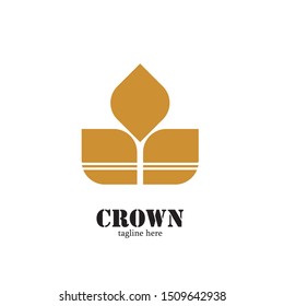 Modern Crown Logo Template. Crown icon Luxury Design Vector
