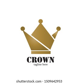 Modern Crown Logo Template. Crown icon Luxury Design Vector

