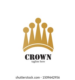 Modern Crown Logo Template. Crown icon Luxury Design Vector
