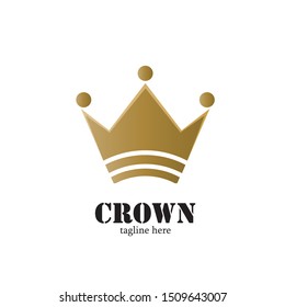 Modern Crown Logo Template. Crown icon Luxury Design Vector
