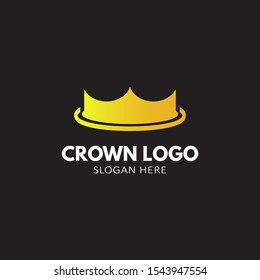 Modern Crown Logo Template. Crown icon Luxury Design Vector