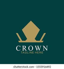Modern Crown Logo Template. Crown icon Luxury Design Vector