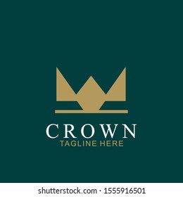 Modern Crown Logo Template. Crown icon Luxury Design Vector