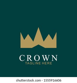Modern Crown Logo Template. Crown icon Luxury Design Vector