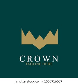 Modern Crown Logo Template. Crown icon Luxury Design Vector