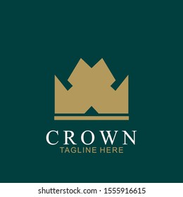 Modern Crown Logo Template. Crown icon Luxury Design Vector