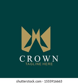 Modern Crown Logo Template. Crown icon Luxury Design Vector