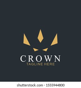 Modern Crown Logo Template. Crown icon Luxury Design Vector