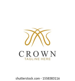 Modern Crown Logo Template. Crown icon Luxury Design Vector