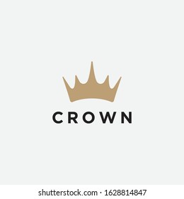 Modern Crown Logo Template. Crown icon Luxury Design Vector illustration