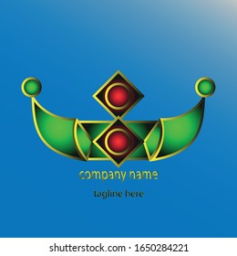 Modern Crown Logo Template. Crown icon Luxury Design 