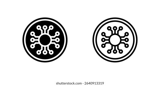 Modern cryptocurrency glyph icons featuring digital coin symbols perfect for crypto exchanges and blockchain applications