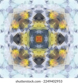 Diseño de patrones impecable de cristal moderno, Diseño textil de repetición, Motivo mosaico, Decoración, Impresión de tela.