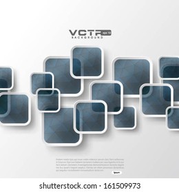Modern Crystallize Rounded Squares Background