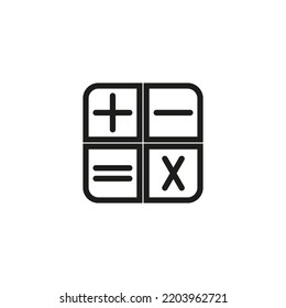 Modern cube plus minus equals. Financial concept. Vector illustration. Stock image. 